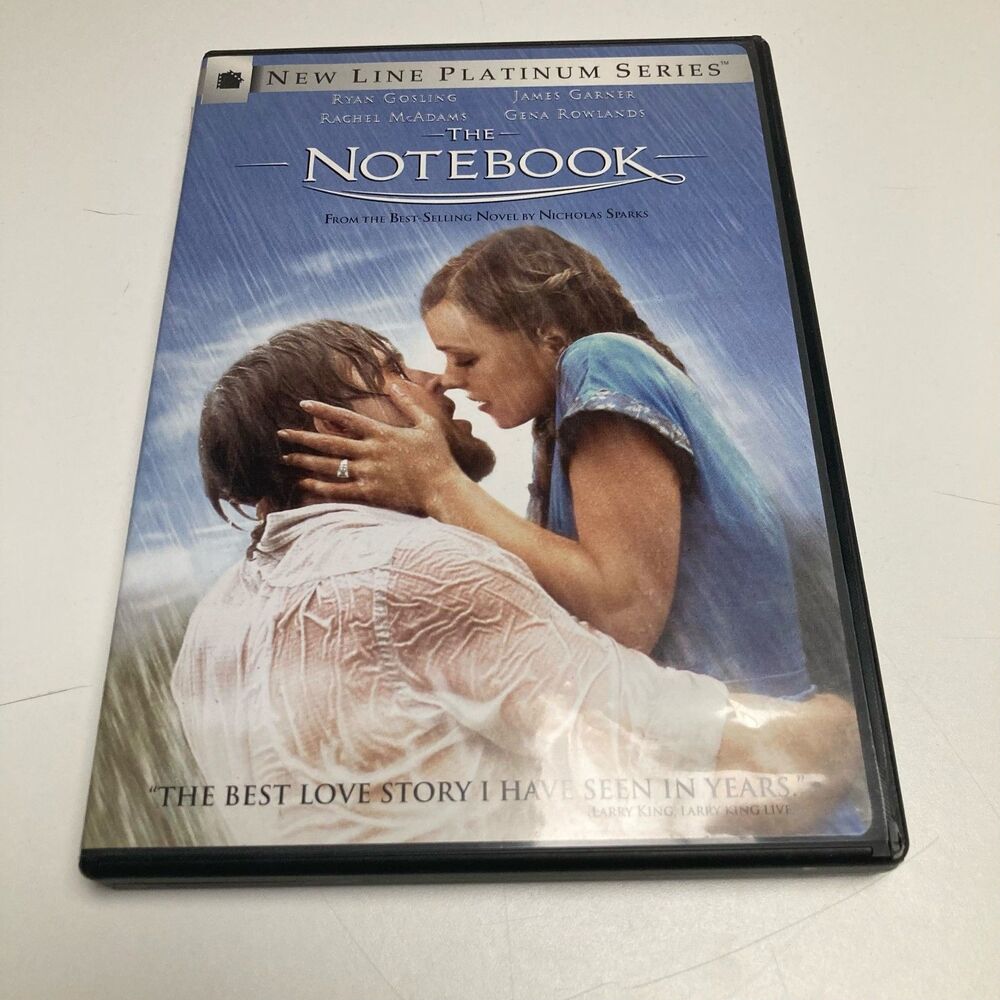 The Notebook Movie DVD 2004 Nicholas Sparks Garner Ryan Gosling Amy McAdams